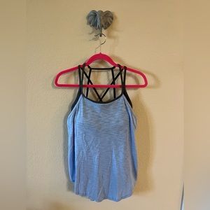 Size Medium blue exercise top